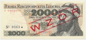 2,000 zl 1979 - MODEL - S 0000000 - No.0163