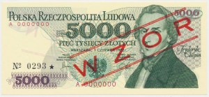 5.000 zl 1982 - MODELLO - A 0000000 - No.0293