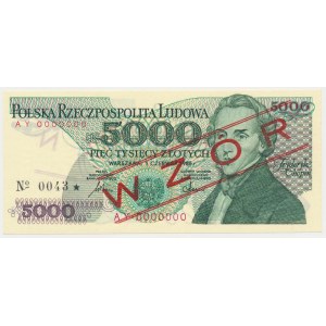 5.000 zł 1986 - WZÓR - AY 0000000 - No.0043
