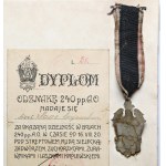 Odznaka, 240 Ochotniczy Pułk Piechoty [28] - z LEGITYMACJĄ