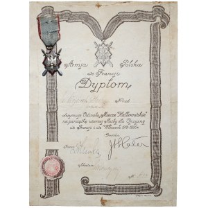 Odznaka Miecze Hallerowskie + Dyplom [Wojciech Socha]