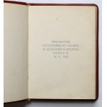Indywidualny prezent dla Prezydenta BIERUTA na 60-te urodziny 1952 r. - Księga Pamiątkowa w Miniaturze od RSW Prasa