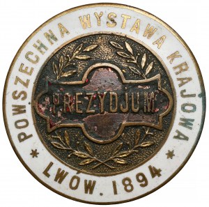 Badge, General National Exhibition - Presidium, Lviv 1894