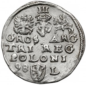 Sigismund III. Wasa, Trojak Lublin 1598 - Datum links - RARE
