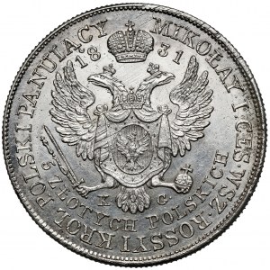 5 złotych polskich 1831 KG