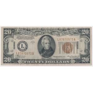 USA, Hawaii 20 Dollars 1934