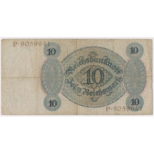 Niemcy, 10 Reichsmark 1924 - rzadki
