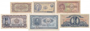 Rumunia, 3 - 1.000 Lei 1948-1952 (6szt)