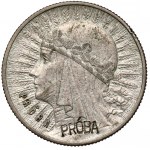 Próba SREBRO 1 złoty 1932 Głowa Kobiety - 2x PRÓBA - rzadkość