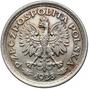 Probenahme Nickel 1 gold 1928 - keine PROBE - Eichenkranz