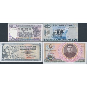 Yugoslavia, Rwanda & North Korea - set of banknotes (4pcs)