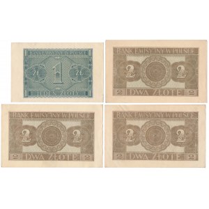 1 i 2 złote 1941 - zestaw (4szt)