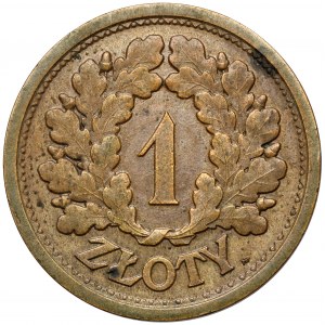 Próba BRĄZ 1 złoty 1928 - bez PRÓBA - wieniec dębowy