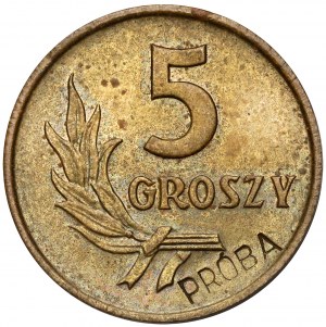 Échantillon de laiton 5 pennies 1958
