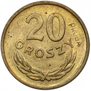 Sampled brass 20 pennies 1957