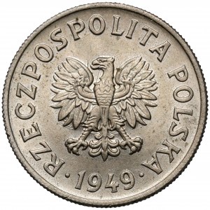 Próba MIEDZIONIKIEL 50 groszy 1949 - kolekcjonerska - b.rzadka