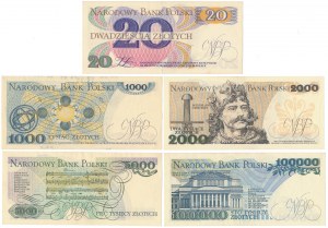PRL, set of banknotes (5pcs)