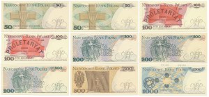 PRL, set di banconote (8 pezzi)