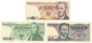 People's Republic of Poland, set of banknotes 1976-1988 (3pcs)