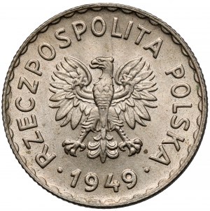 MIEDZIONIKIEL 1 zloty sample 1949 - collectible - b.rare