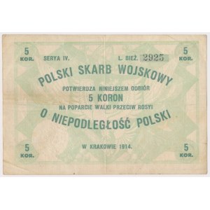 Polski Skarb Wojskowy, 5 koron 1914, Em.1