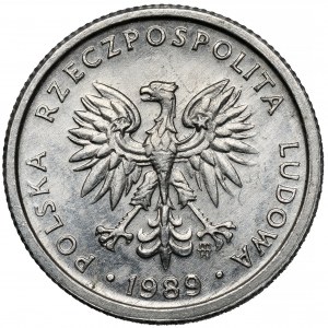 Próba ALUMINIUM 1 złoty 1989 - 1 z 18 sztuk