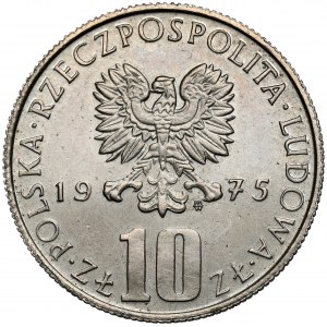 Próba MIEDZIONIKIEL 10 złotych 1975 Prus