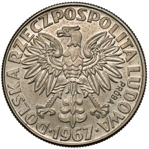 Próba MIEDZIONIKIEL 10 złotych 1967 Skłodowska - na wprost