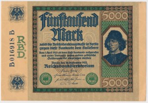 Germany, 5.000 Mark 1922