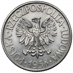 Próba ALUMINIUM 10 złotych 1958 Kościuszko - z PRÓBA - 1 z 10 sztuk
