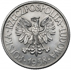 Próba ALUMINIUM 10 złotych 1958 Kościuszko - z PRÓBA - 1 z 10 sztuk
