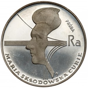 Próba SREBRO 100 złotych 1974 Skłodowska-Curie - w lewo / DUŻY orzeł