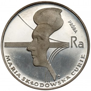 Próba SREBRO 100 złotych 1974 Skłodowska-Curie - w lewo / DUŻY orzeł