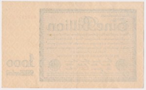 Deutschland, 1 Billion Mark 1923 - elfte Ausgabe