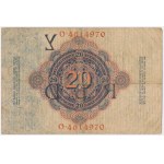 Germany, 20 Mark 1914 - with overprint ?