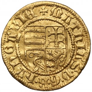 Maďarsko, Matthias Corvinus (1458-1490) Goldgulden bez dátumu (1461-1462)
