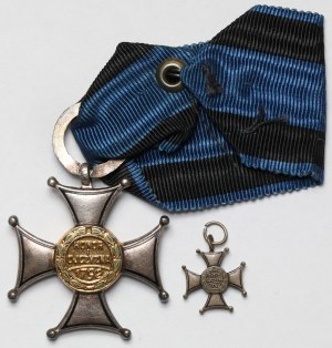 PRL, Order of Virtuti Militari cl.V + miniature