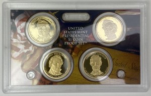 USA, Presidential Dollar Coin Proof Set 2010.
