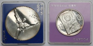 Strieborné medaily Urbi et Orbi a Jasná hora 1982 - sada (2ks)