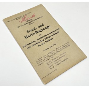 Niemcy, Tablice Samolotów Łącznikowych 1942