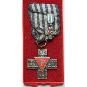 PRL, Krzyż Oświęcimski + miniatura