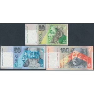 Slovakia, 20, 50 & 100 Korun 2002-2004 (3pcs)