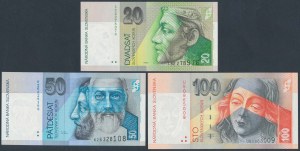 Slovakia, 20, 50 & 100 Korun 2002-2004 (3pcs)