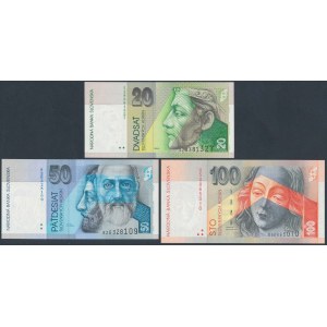 Slovakia, 20, 50 & 100 Korun 2002-2004 (3pcs)