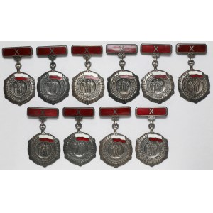 Medal 10-lecia Polski Ludowej - zestaw (10szt)