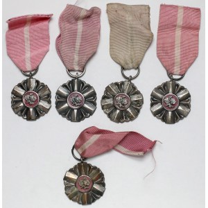 PRL, Medal, Za Długoletnie Pożycie Małżeńskie - zestaw (5szt)