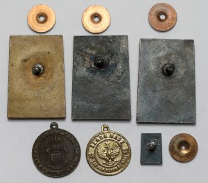 PRL, Badges, Model Soldier + medallions - set (6pcs)