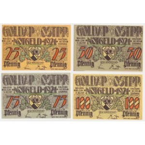 Goldap (Gołdap), 25 - 100 pfg 1921 (4szt)