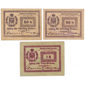 Czernowitz (Czerniowce), 2x 50 heller i 1 krone (3szt)