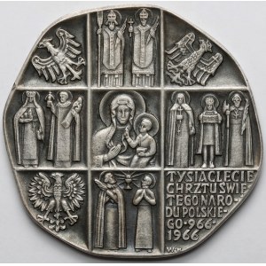 Medal, 1000-lecie Chrztu Państwa Polskiego 1966 (Veritas)